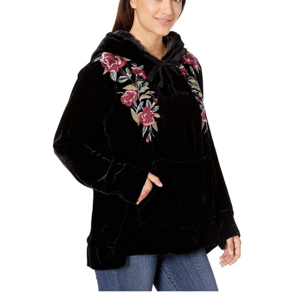 *SOLD* Johnny Was Marmont Velvet Hoodie NWOT • Small Boho - Picture 3 of 4